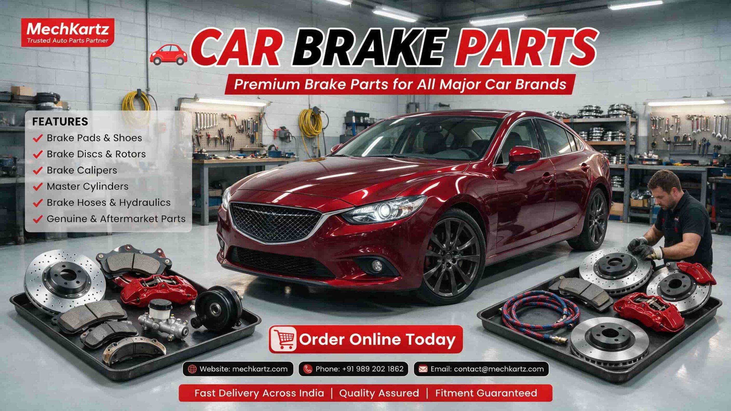 CAR BRAKE PARTS FOR ALL MAJOR VEHICLE BRANDS