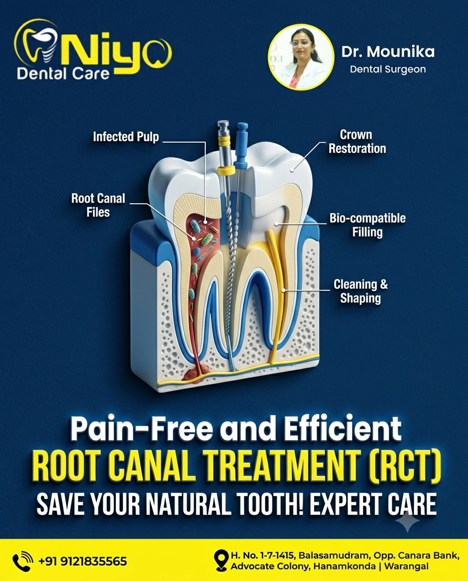Say Goodbye to Tooth Pain: Painless Root Canal Treatment (RCT) at Niyo Dental Care!