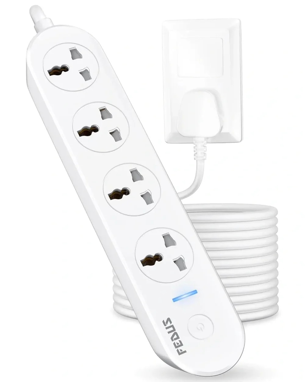 FEDUS 4 Universal Sockets with Individual Switch 2M