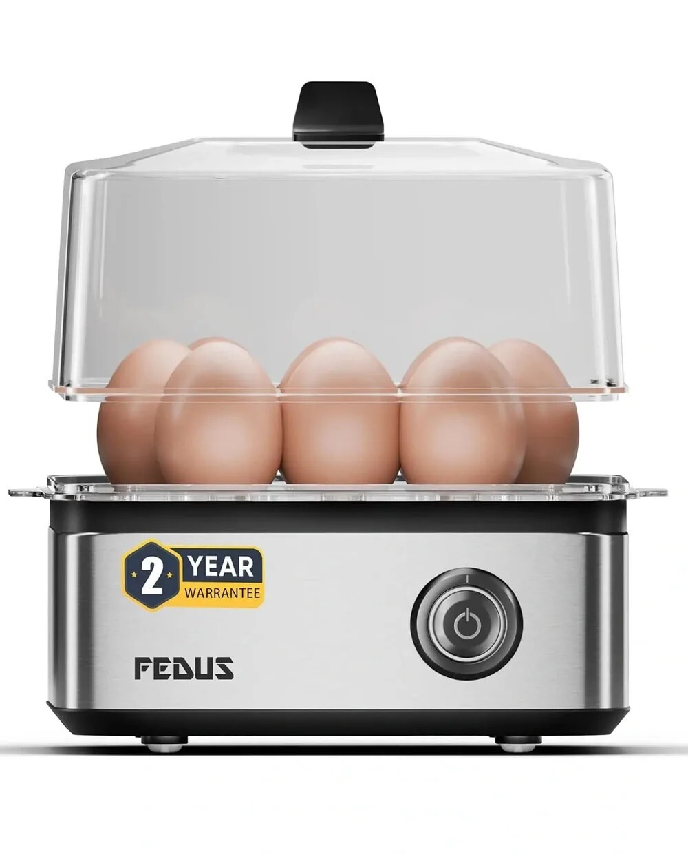 FEDUS EGGLINE Automatic 8 Egg Boiler Steamer