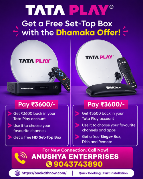Tata Play New DTH Connection Villupuram