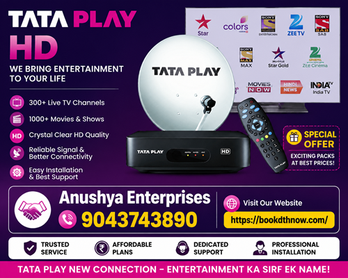 Tata Play New Connection in Chennai | Book DTH Installation Today