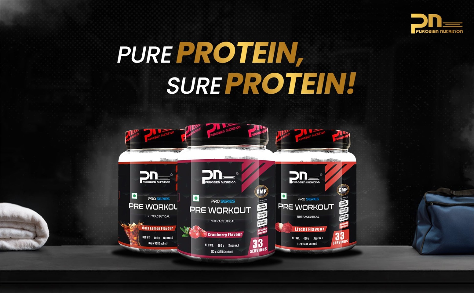 Buy Best Pre Workout Supplement for Energy & Performance | Purobien Nutrition