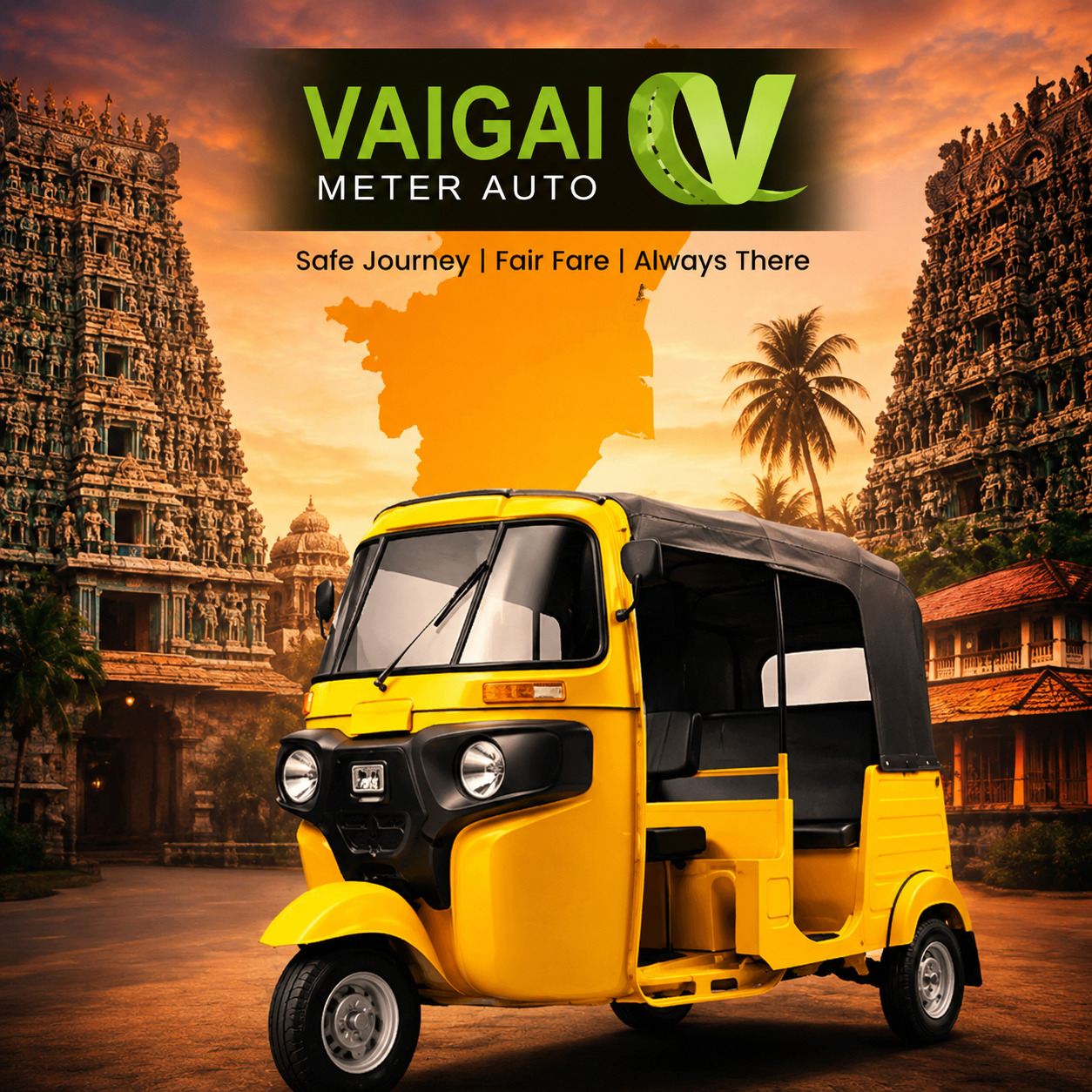 Meter Auto in Madurai | Vaigai Meter Auto – Safe & Affordable Rides