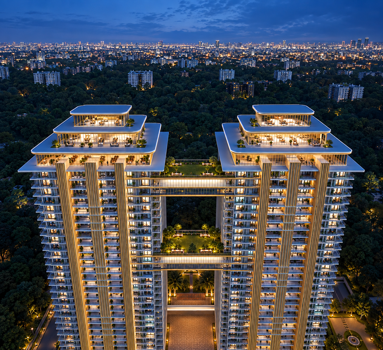 Marbella Twin Towers 5 BHK Living in New Chandigarh