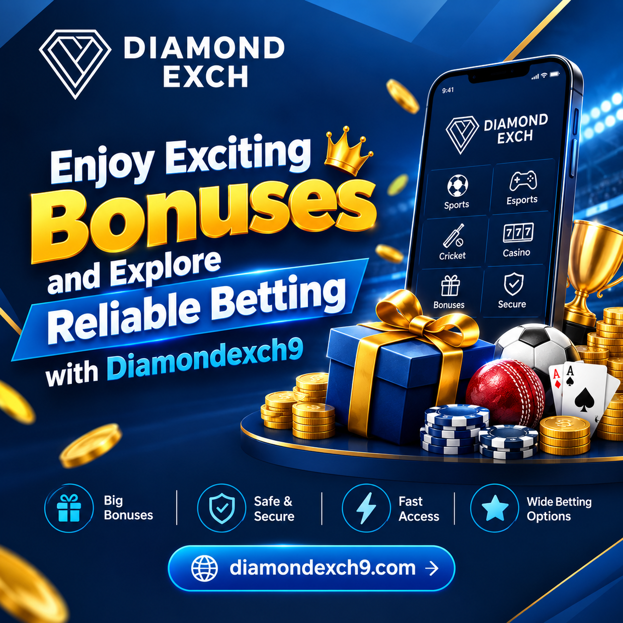 Enjoy Exciting Bonuses and Explore Reliable Betting with Diamondexch9