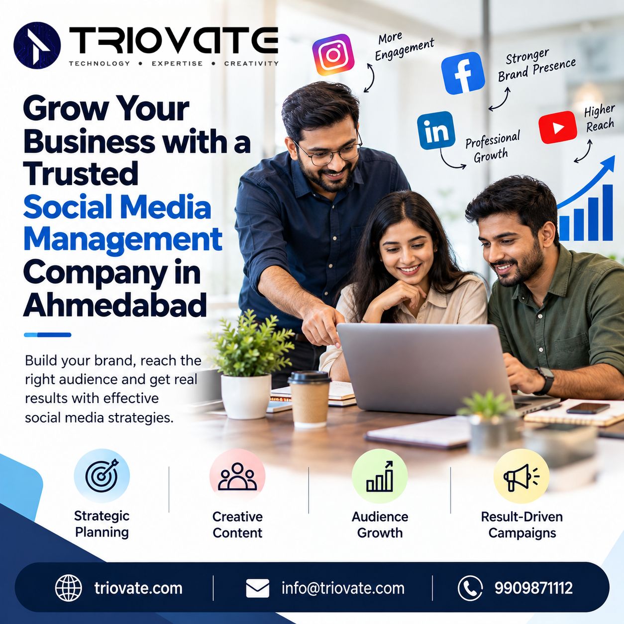 Grow Your Business with a Trusted Social Media Management Company in Ahmedabad