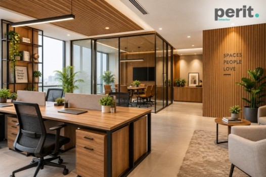 Modern Wooden Office Interior Design | Perit Interior