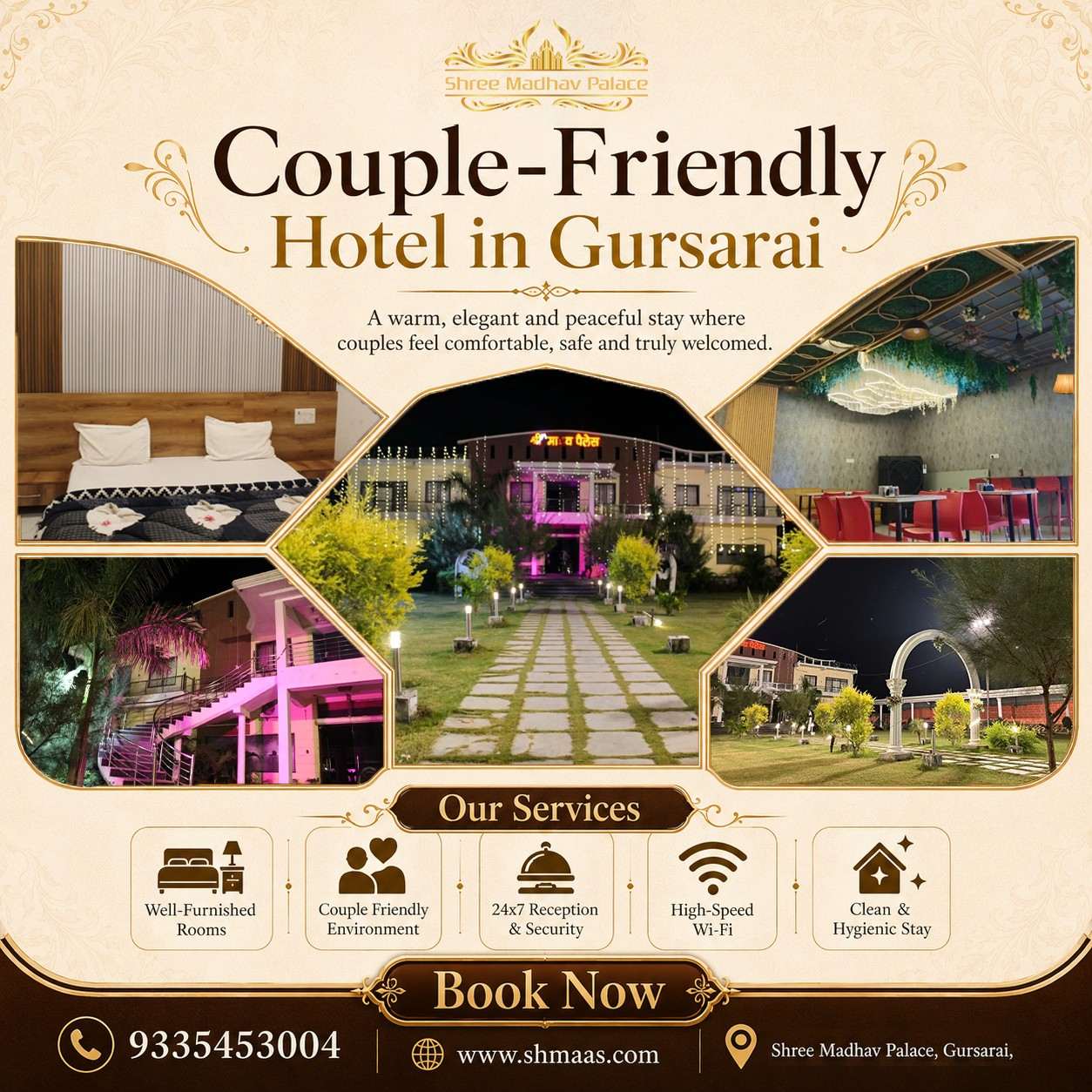 Couple Friendly Hotel in Gursarai – Shree Madhav Palace