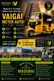 Vaigai Meter Auto – Convenient Online Auto Booking in Madurai