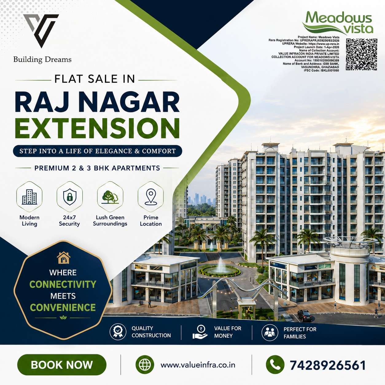 Flat Sale in Raj Nagar Extension for Modern Homes