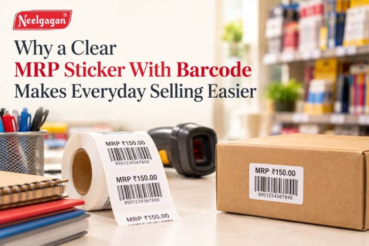 Clear MRP Barcode Stickers for Easier Selling